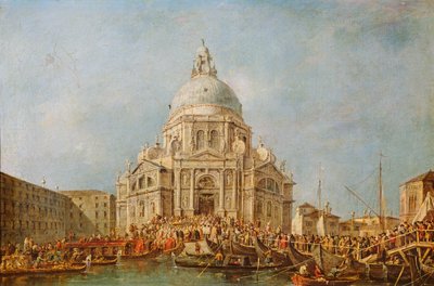 Il Doge di Venezia alla Festa della Salute, 21 novembre, per commemorare la fine della peste del 1630, c.1766-70 da Francesco Guardi